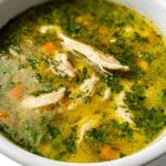 Traditional Peruvian Chicken Cilantro Soup