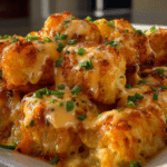 Cheddar Ranch Chicken Tater Tot Bake