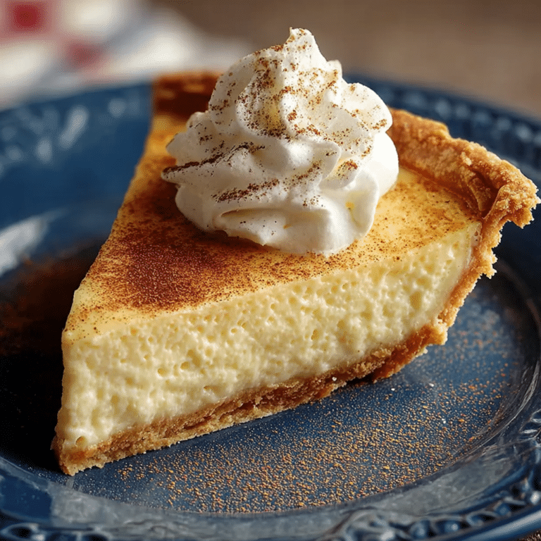 Christmas Eve Cinnamon-Vanilla Custard Pie