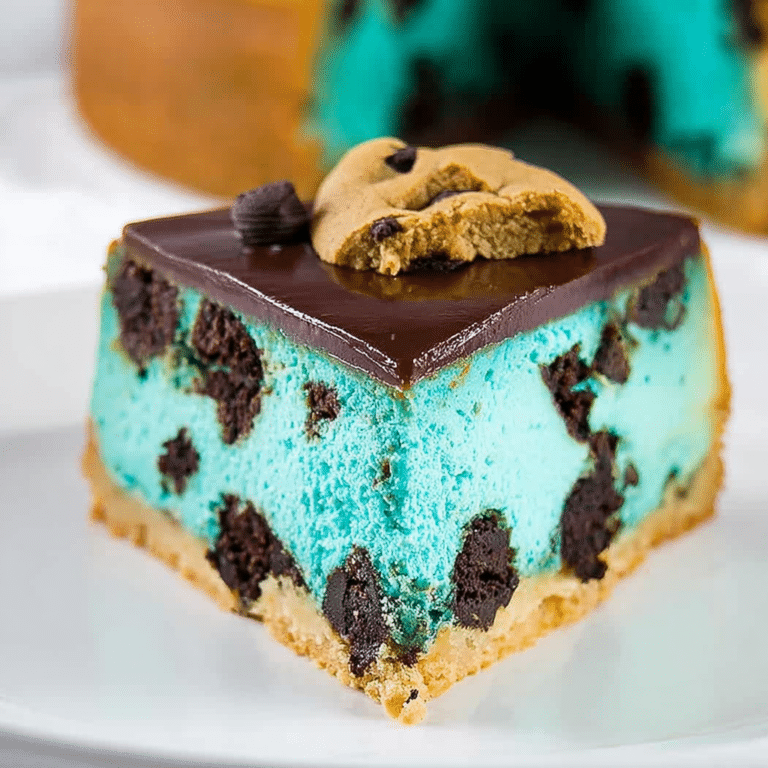 Cookie Monster Cheesecake