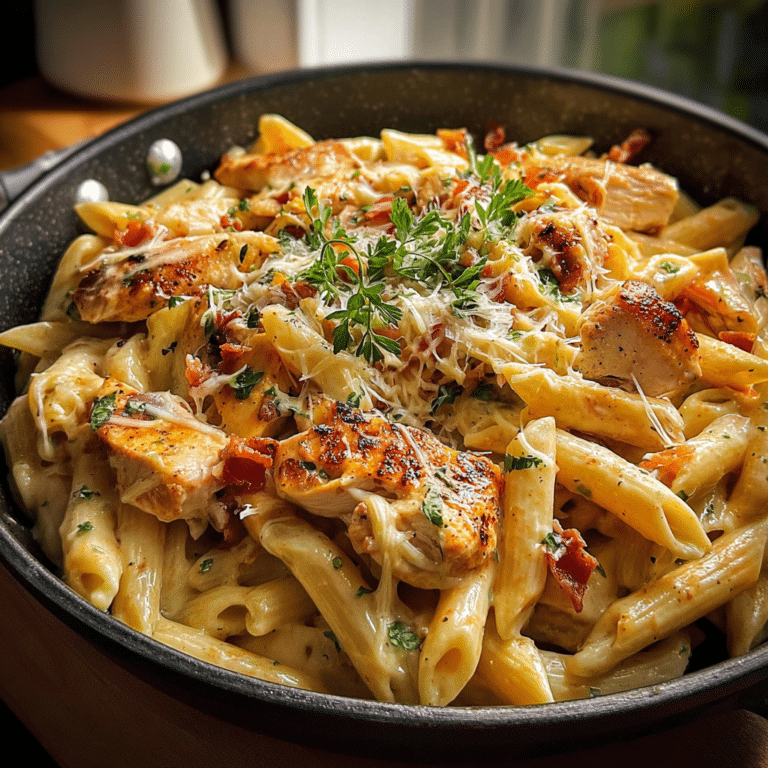 crack chicken penne