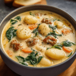 Creamy Italian Sausage Gnocchi Soup