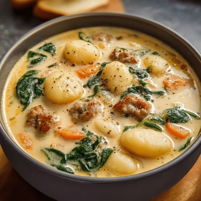 Creamy Italian Sausage Gnocchi Soup