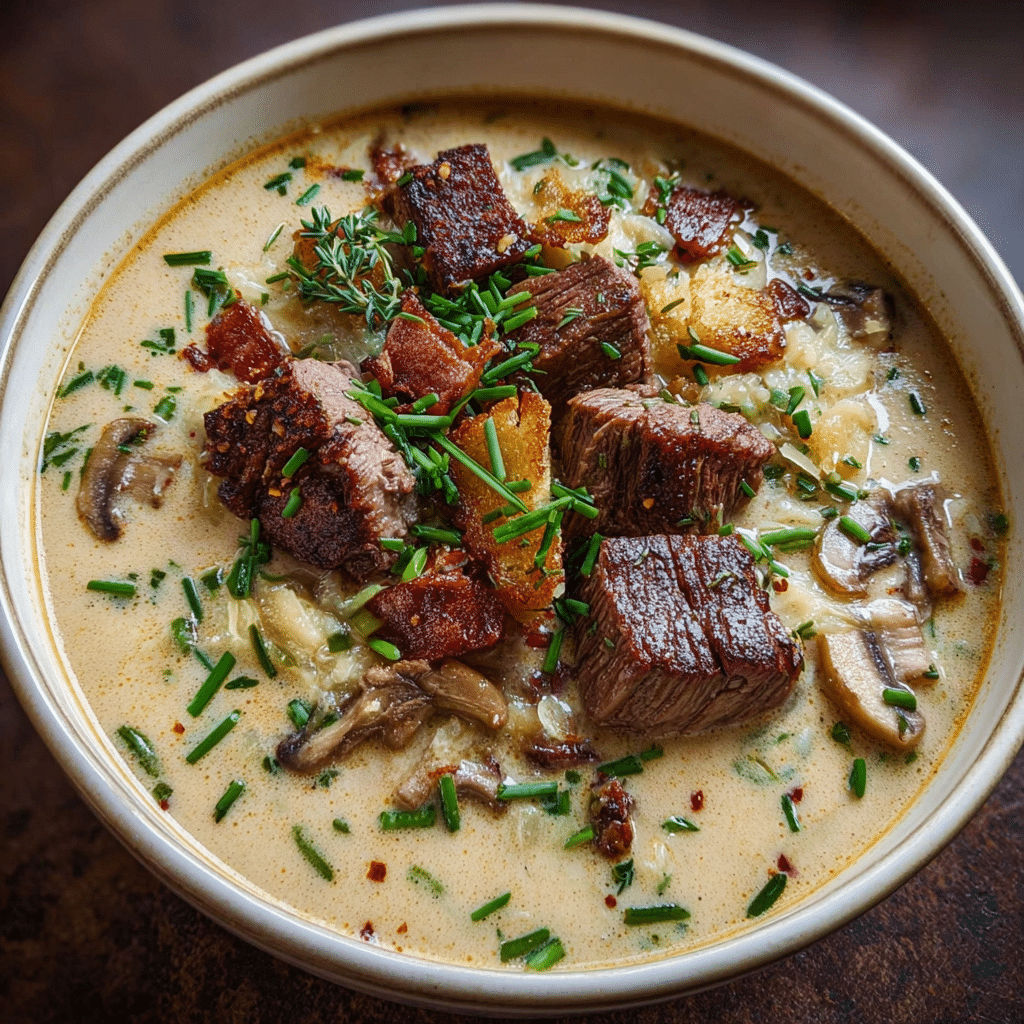 Creamy Steak & Potato Soup