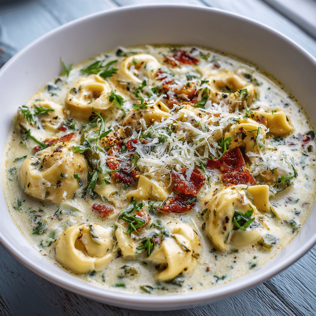 Creamy Tortellini Soup