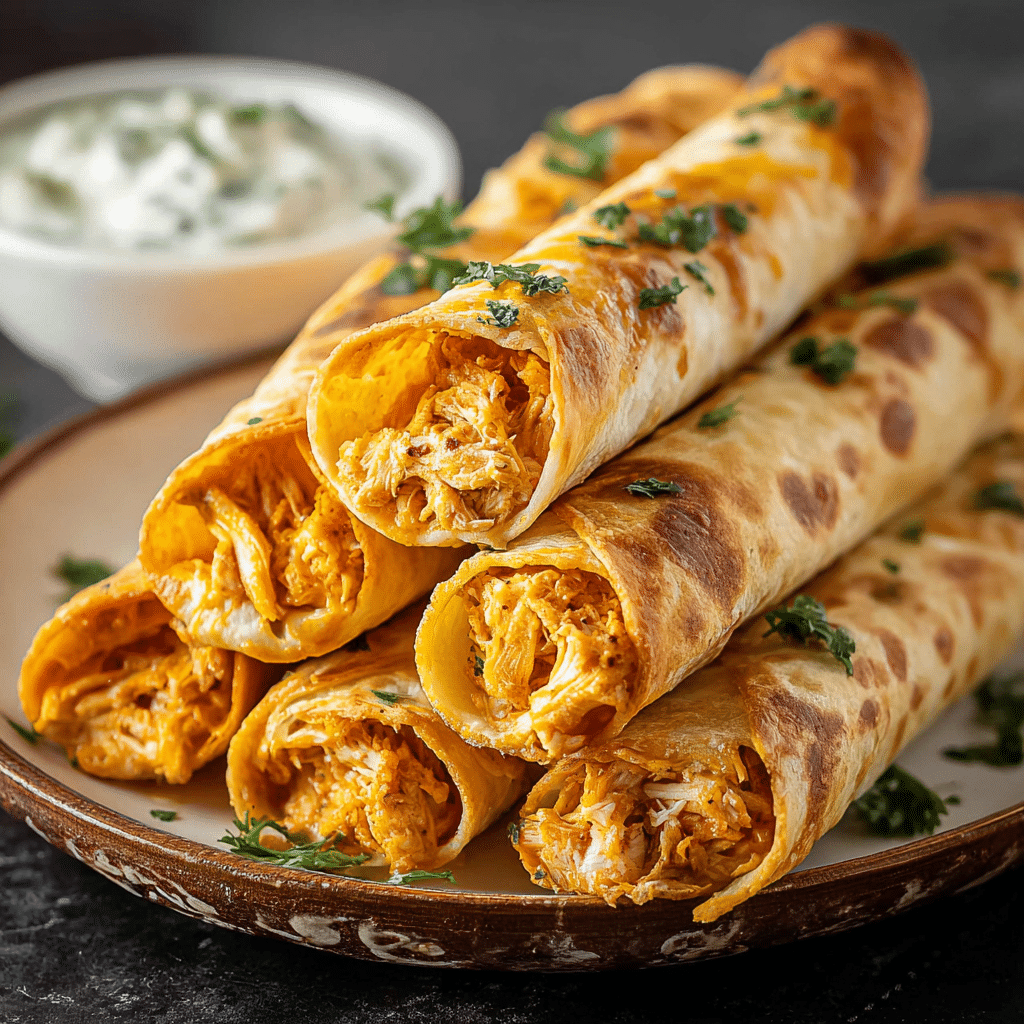 Crispy Chicken Taquitos