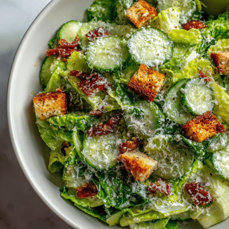 Cucumber Caesar Salad