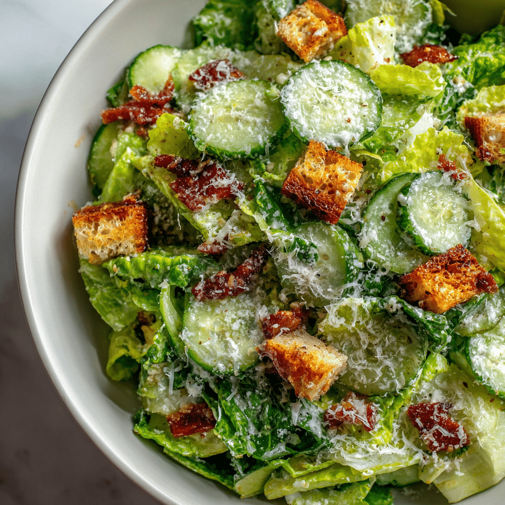 Cucumber Caesar Salad