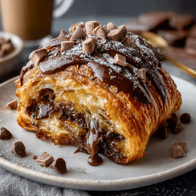 Decadent Chocolate Croissant Breakfast Bake