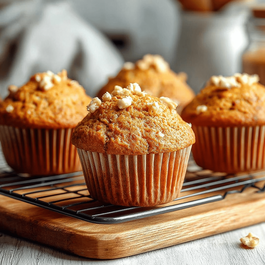 Delicious Carrot Spice Flaxseed Muffins
