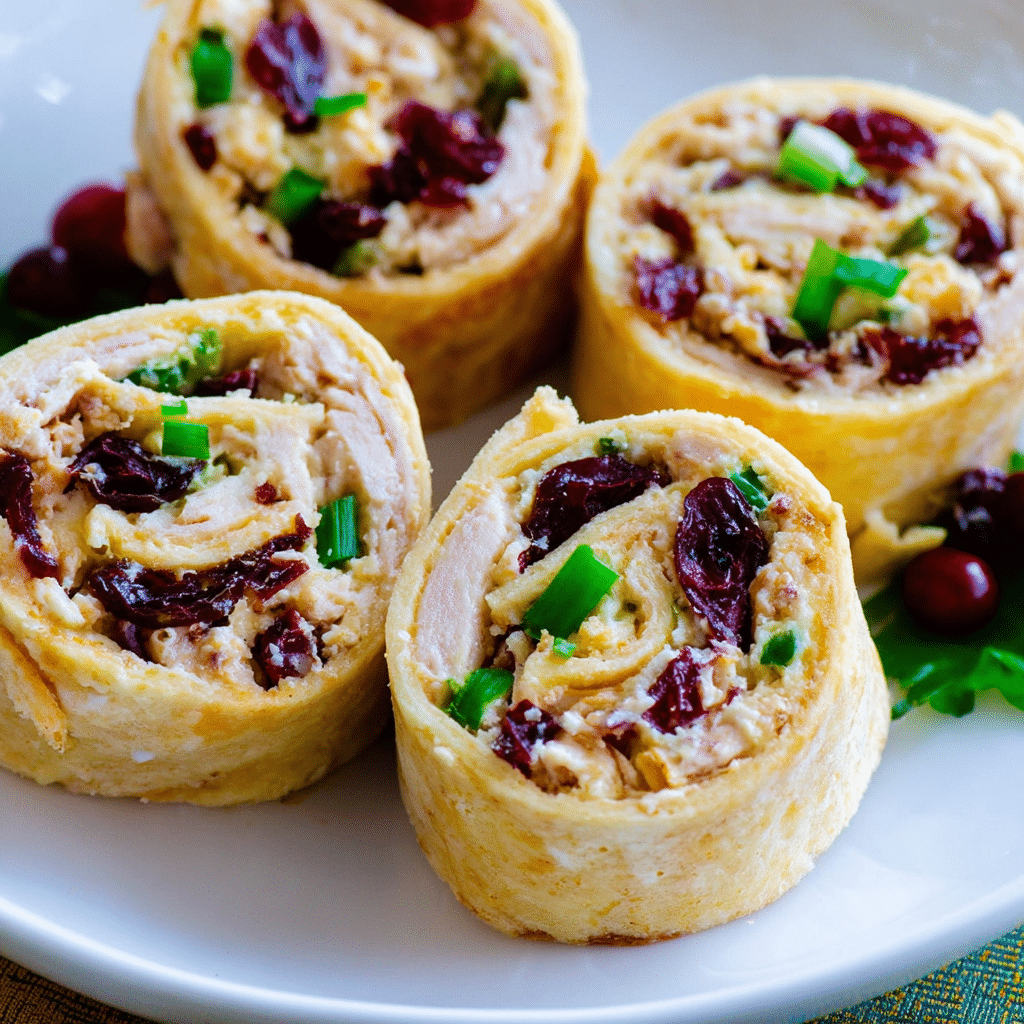 Delicious Christmas Cranberry Pinwheels