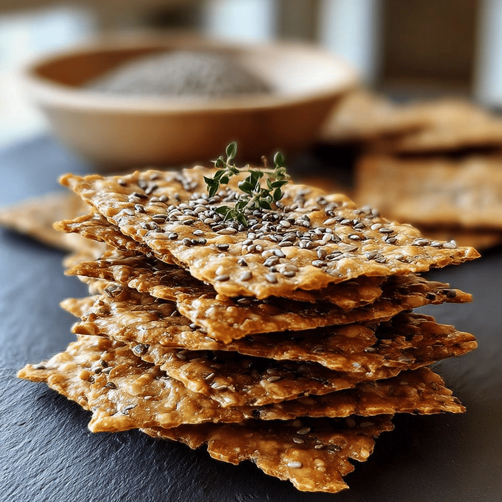 Easy Crunchy Chickpea Seed Crackers Recipe