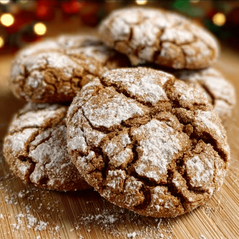 Gingerbread Crinkle Cookies for the Holiday Cookie Swap