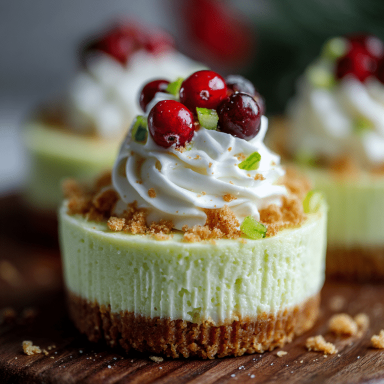 Grinch Mini Cheesecake