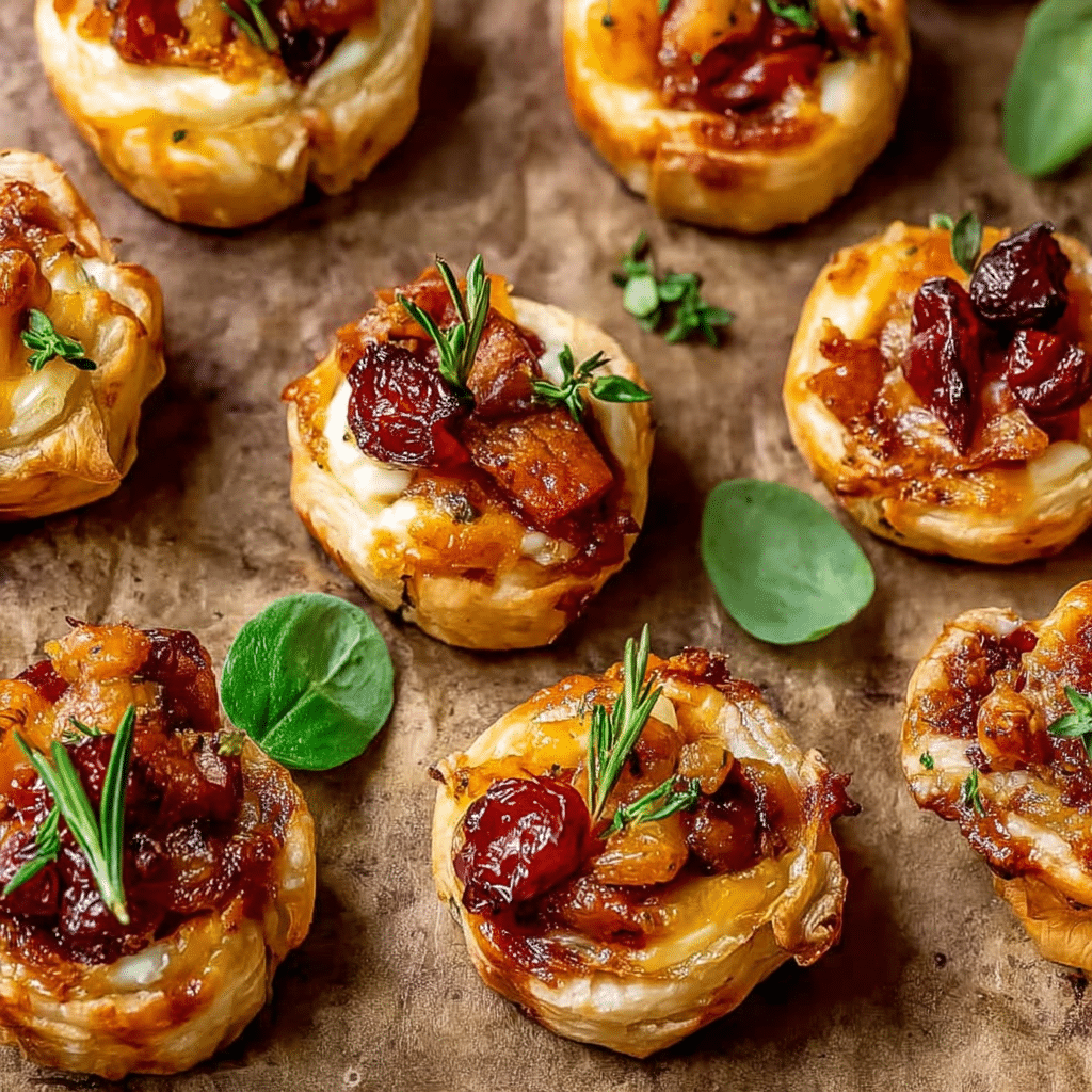 Mini Cranberry Brie Bites