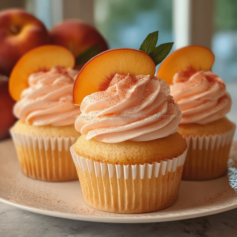 Peach Bellini Cupcakes