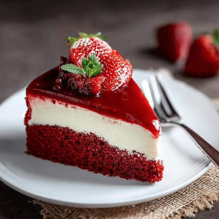 Red Velvet Strawberry Cheesecake
