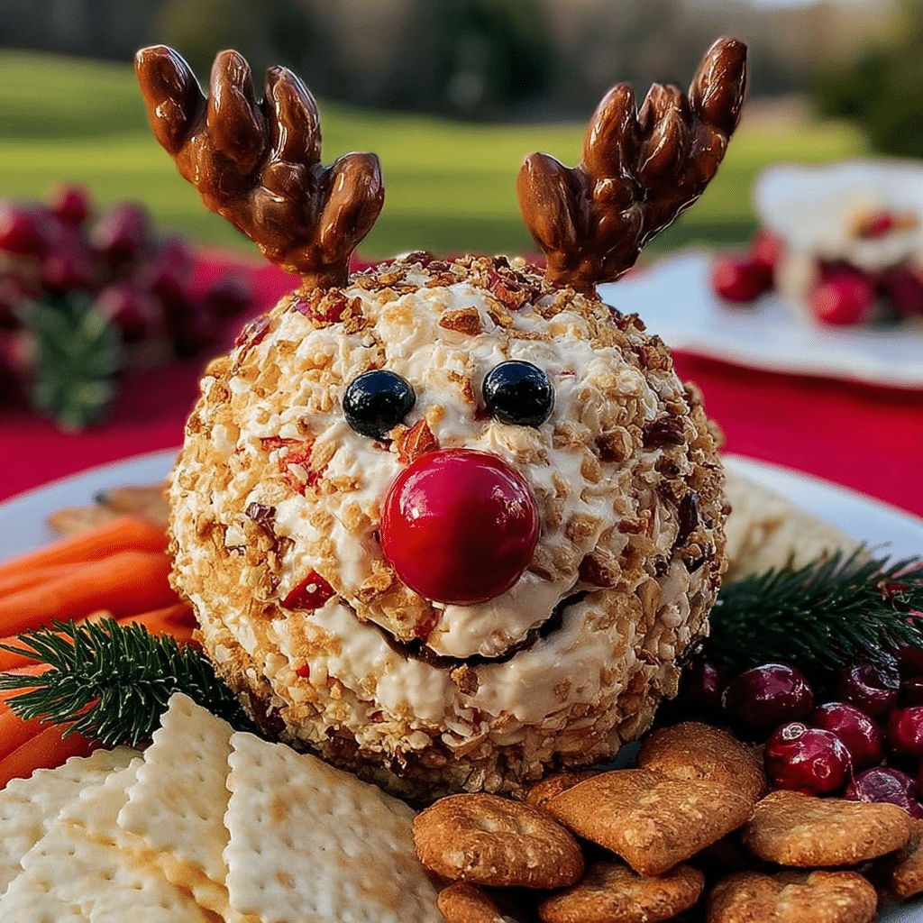 Reindeer Cheese Ball (Christmas Appetizer Idea)