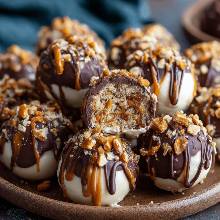 Salted Caramel Pretzel Cheesecake Balls