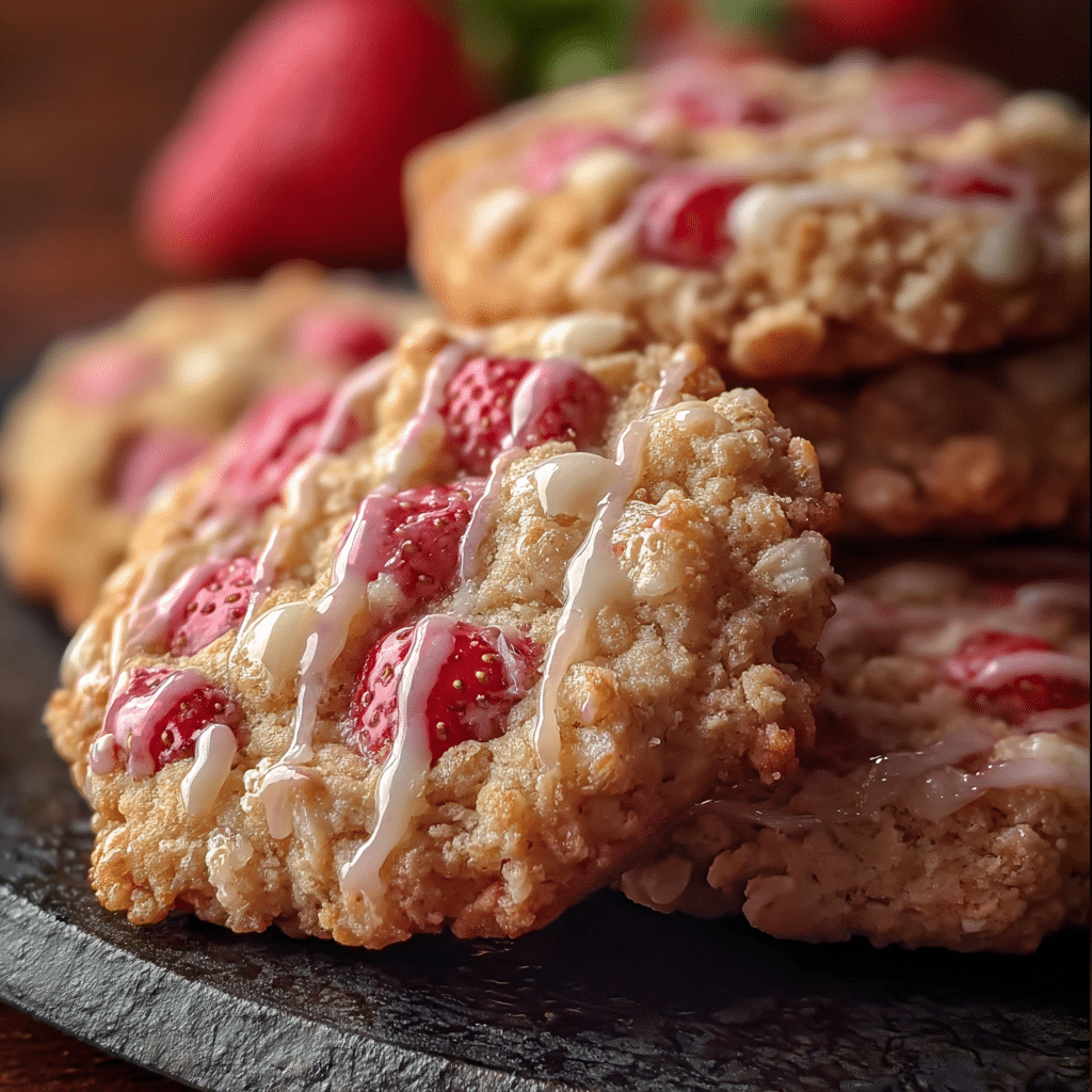 Strawberry Crunch Cookies