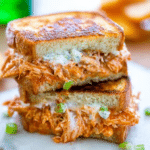 Tasty Buffalo Chicken Grilled Cheese Sandwich