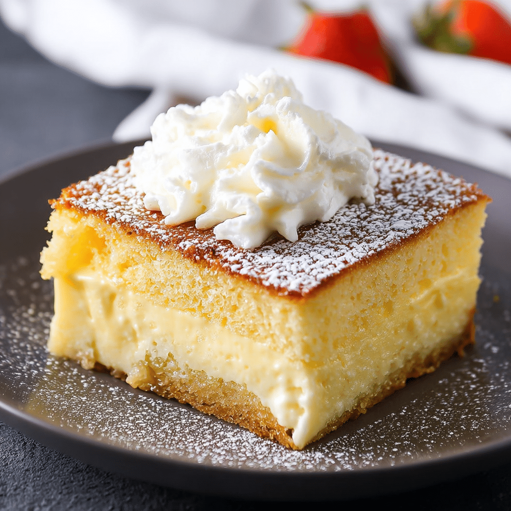 Vanilla Magic Custard Cake