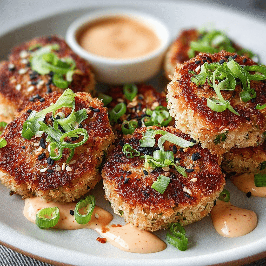Asian Tuna Cakes with Spicy Mayo