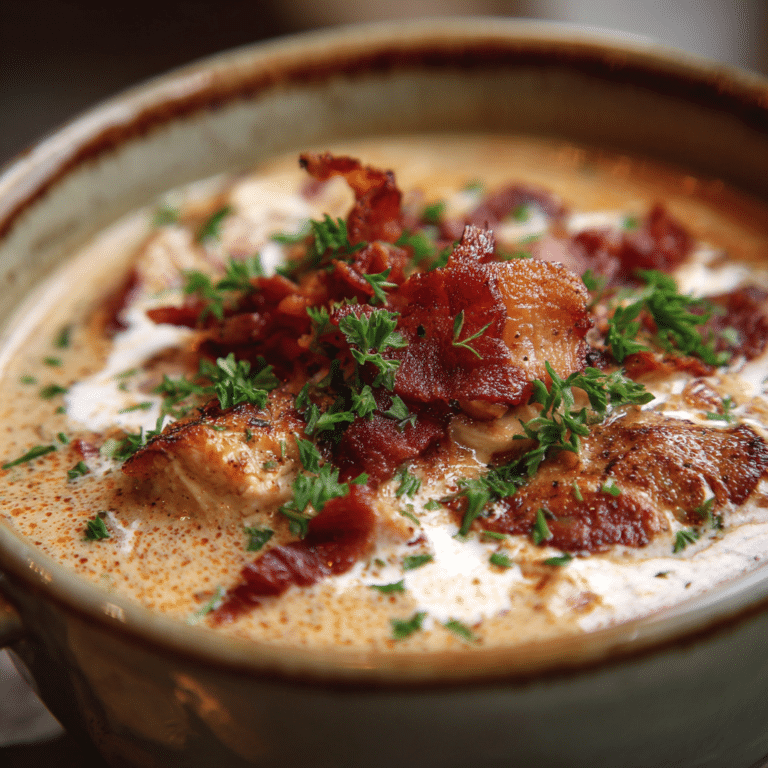 Crack Chicken Soup with Bacon & Cream Cheese