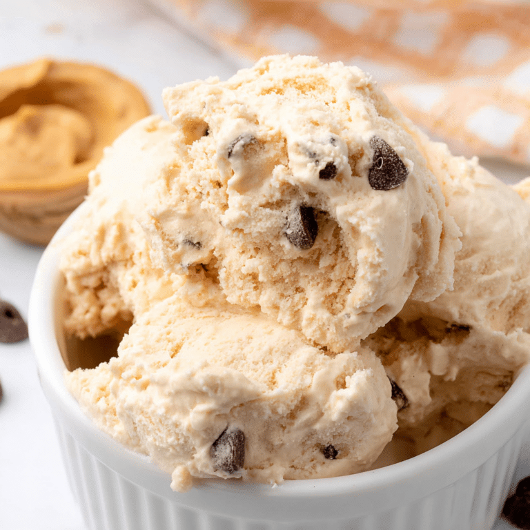 Creamy Peanut Butter Cottage Cheese Ice Cream