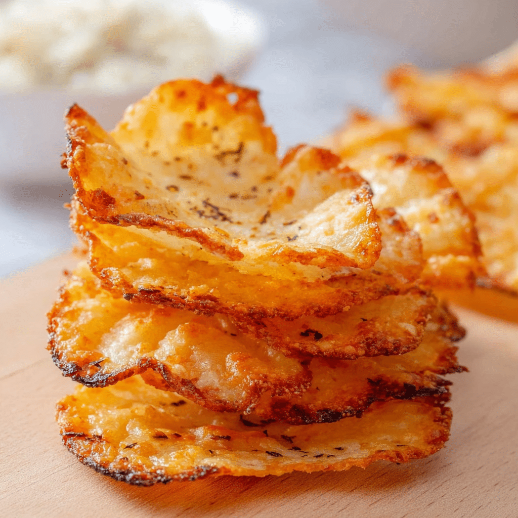 Crispy Cottage Cheese Chips