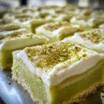 Pistachio Pudding Sugar Cookie Bars