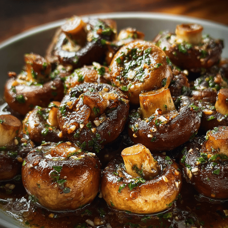 Steakhouse Garlic Butter Mushrooms
