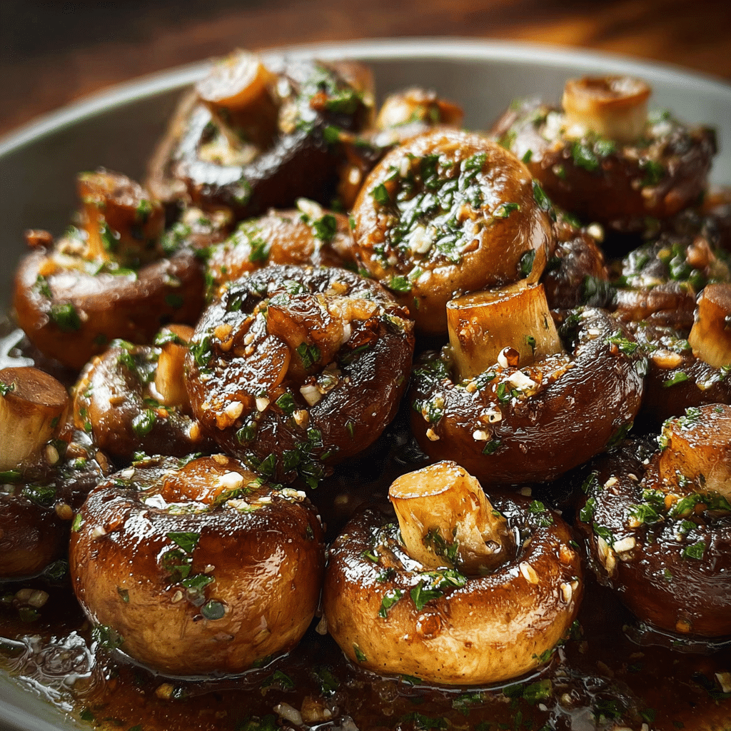 Steakhouse Garlic Butter Mushrooms