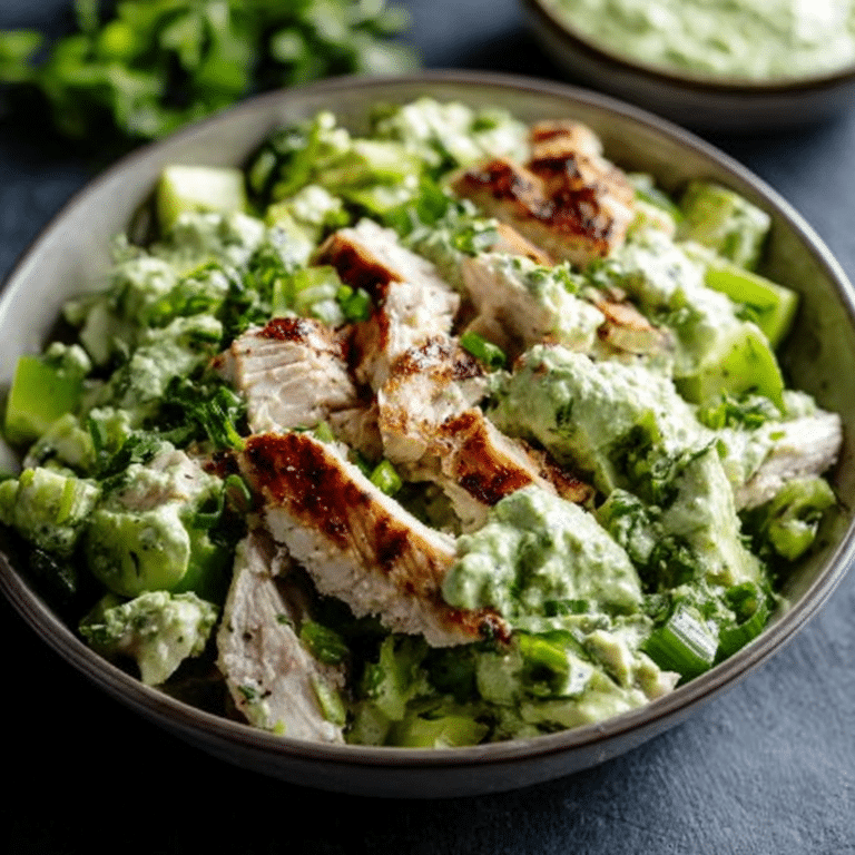 The BEST Green Goddess Chicken Salad