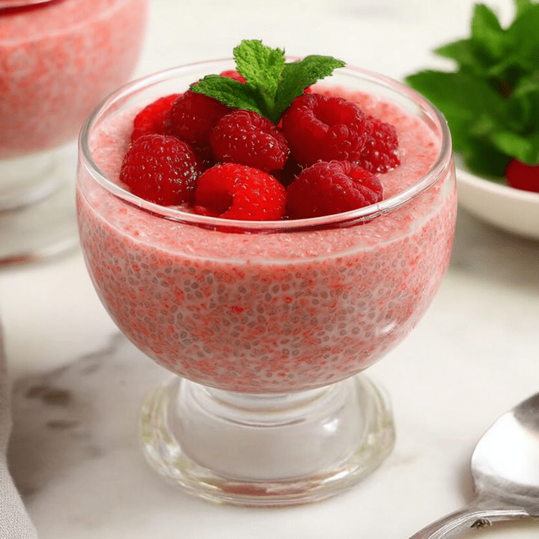 Vanilla Raspberry Chia Pudding