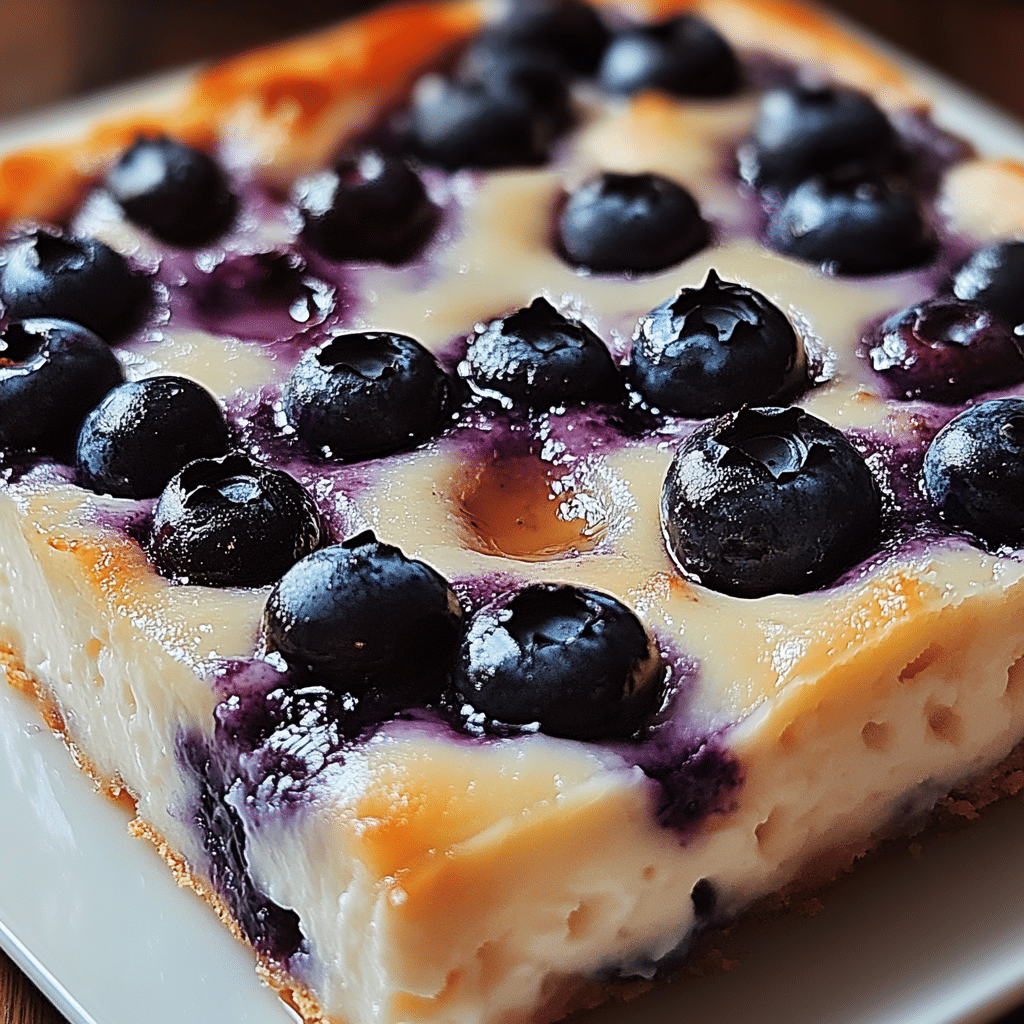 Blueberry Cottage Cheese Breakfast Bake