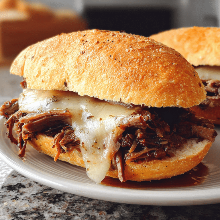 Crockpot French Dip Sandwiches
