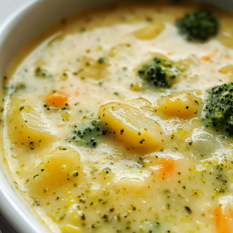 Crockpot Potato Broccoli Cheddar Soup