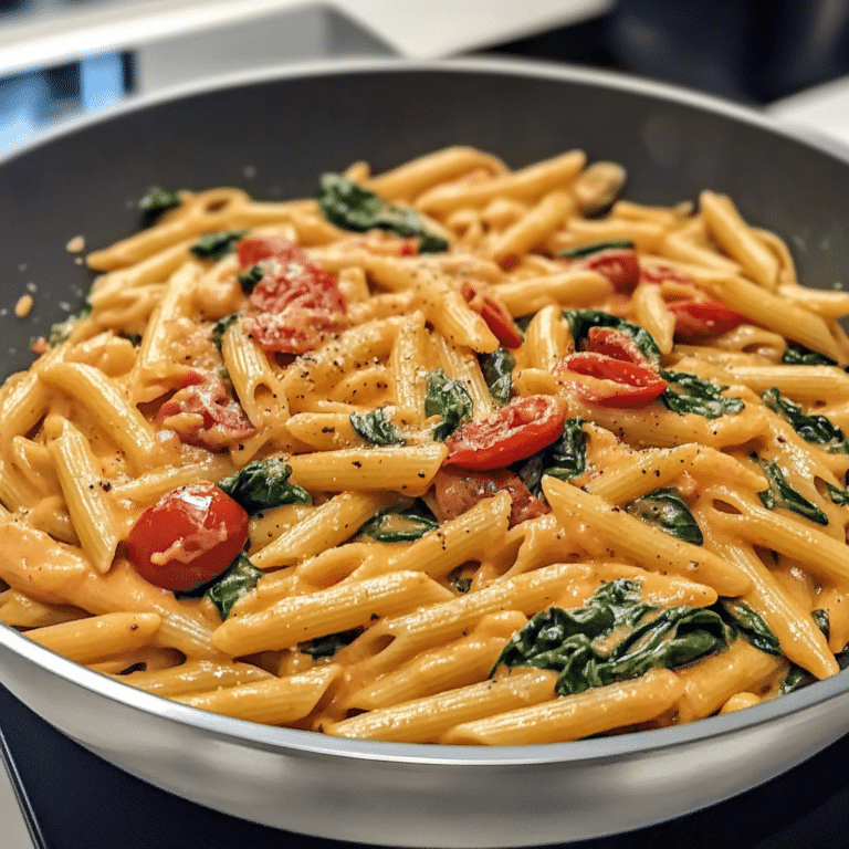 Delicious Spinach Tomato Pasta
