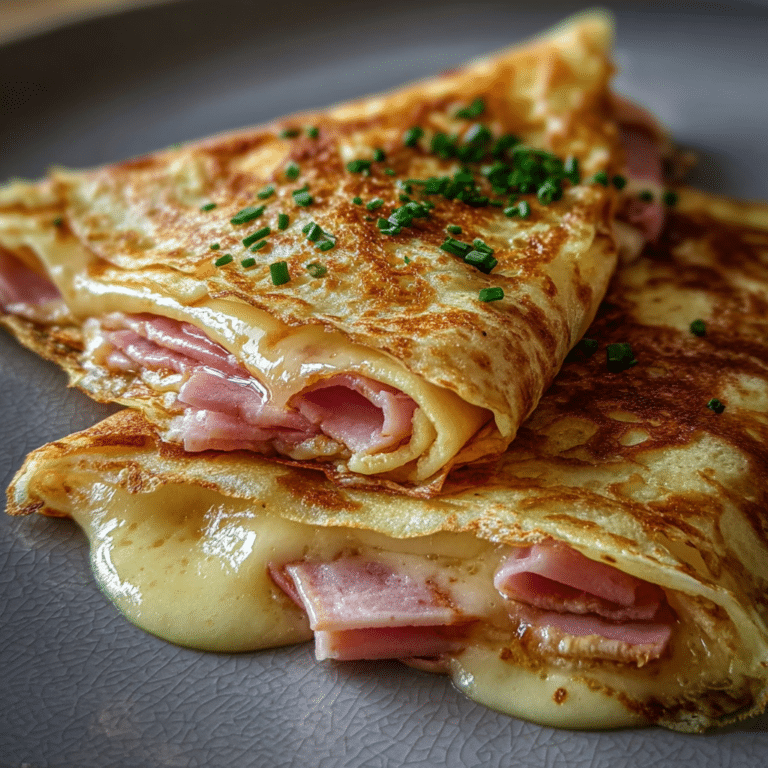 Ham Cheese French Crêpes