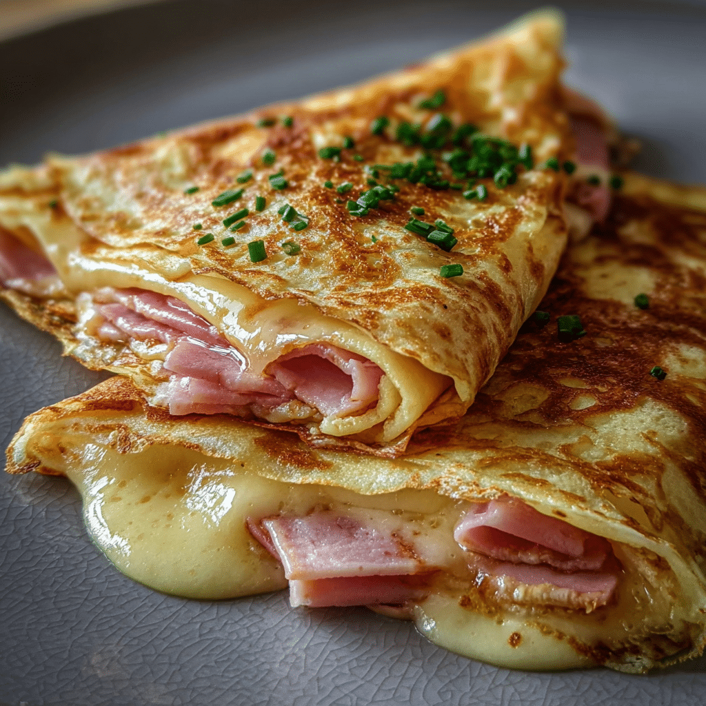 Ham Cheese French Crêpes
