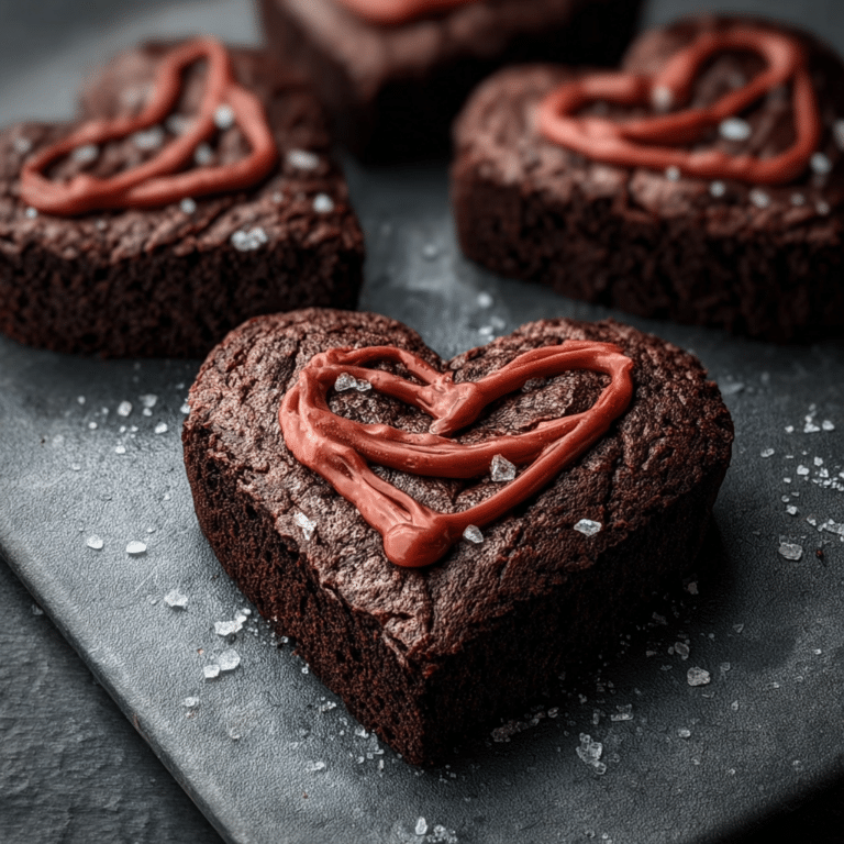 Heart Shaped Brownies
