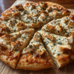 Homemade Garlic Chicken White Pizza
