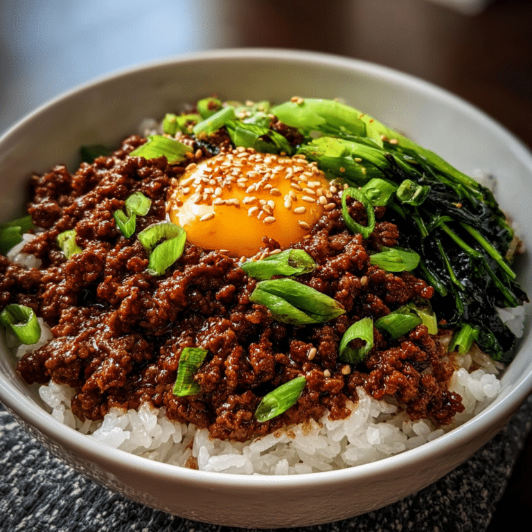 Korean Ground Beef Bowl