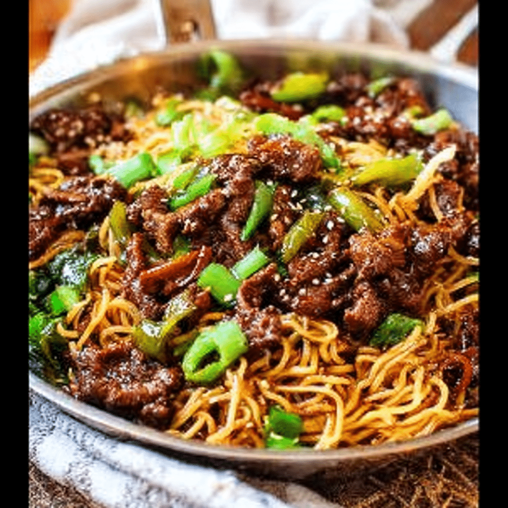 Mongolian Beef Noodles