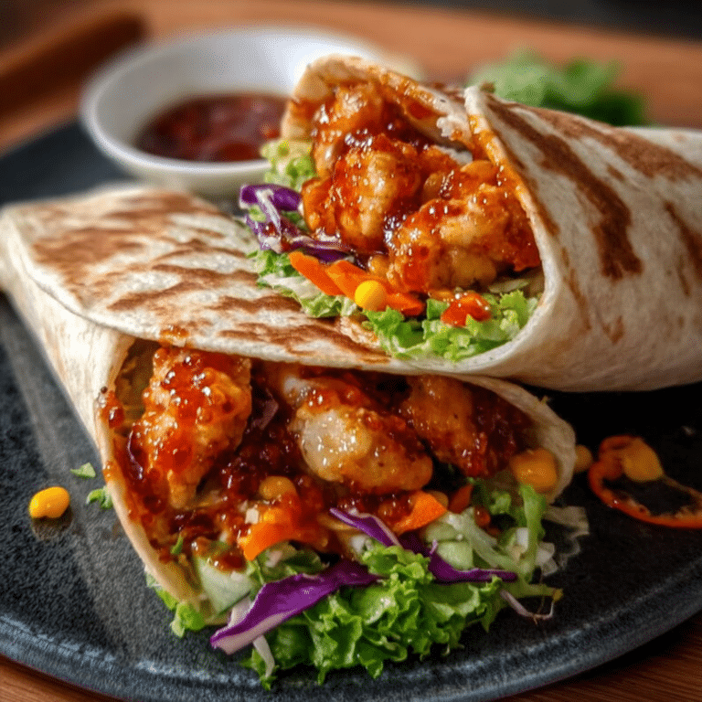 Sweet Chili Chicken Wraps