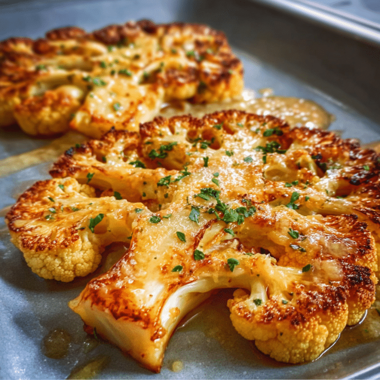 Cheesy Cauliflower Steaks