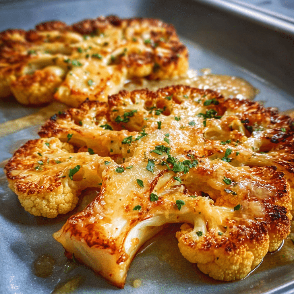 Cheesy Cauliflower Steaks