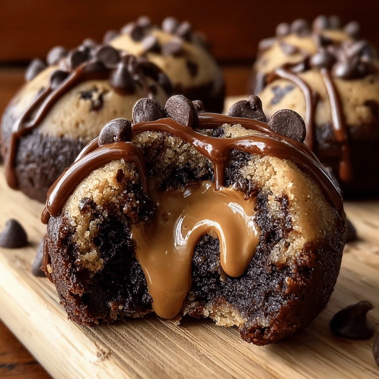 Chocolate Chip Cookie Dough Brownie Bombs