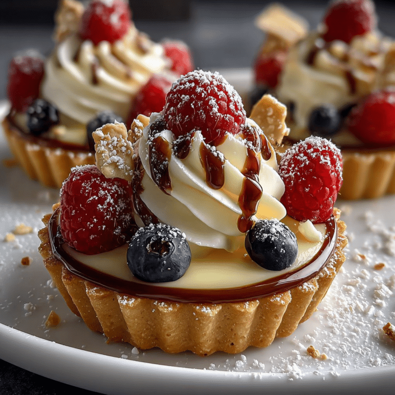 Elegant White Chocolate Mousse Tartlets